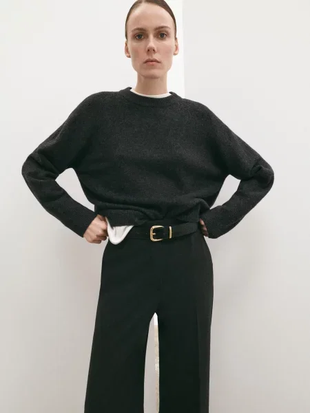 Джемпер MANGO темно-синій акрил/поліестер синій