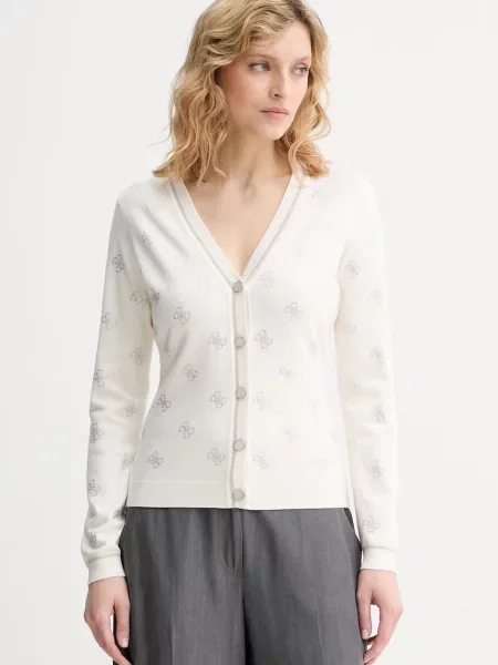 Guess Cardigan Alb bej