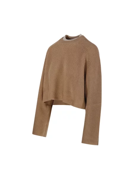 Sweter Max Mara wełniany brązowy