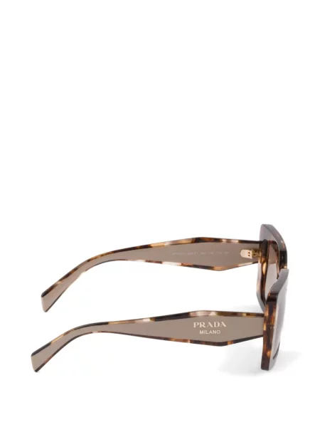 Ochelari de soare Prada Eyewear cu autograf maro