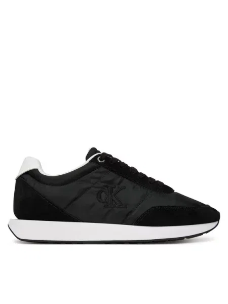 Calvin Klein Sneakersy Retro Runner Lace Up Mg czarny