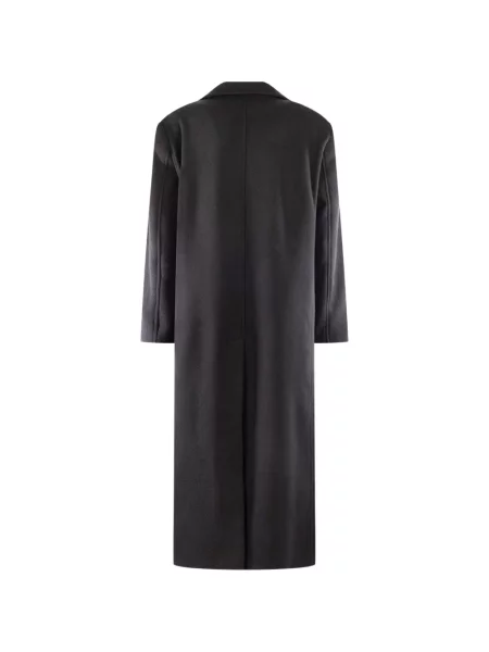 Palton Cruna cu două rânduri de nasturi negru