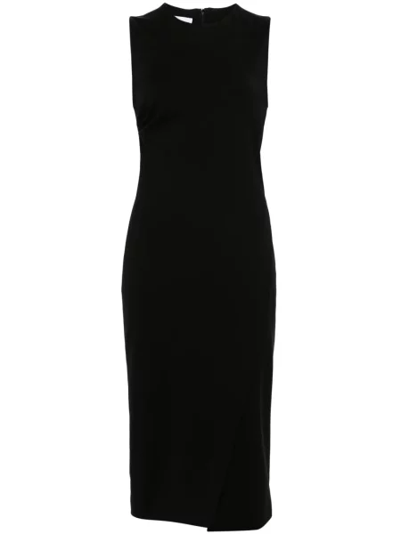 Udrapować sukienka midi Moschino do kolan garniturowa czarna