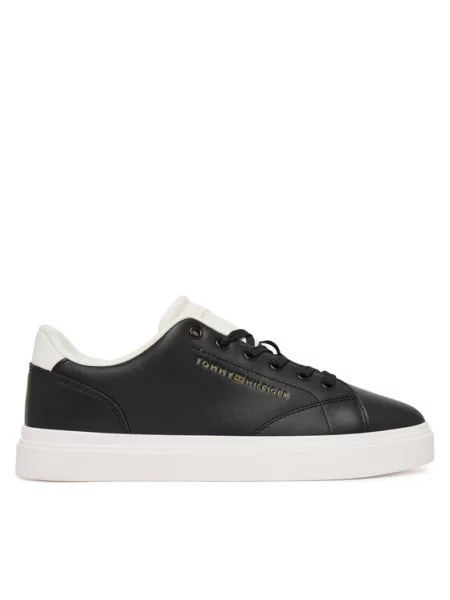 Tommy Hilfiger Αθλητικά Th Feminine Cupsole Leather μαύρο