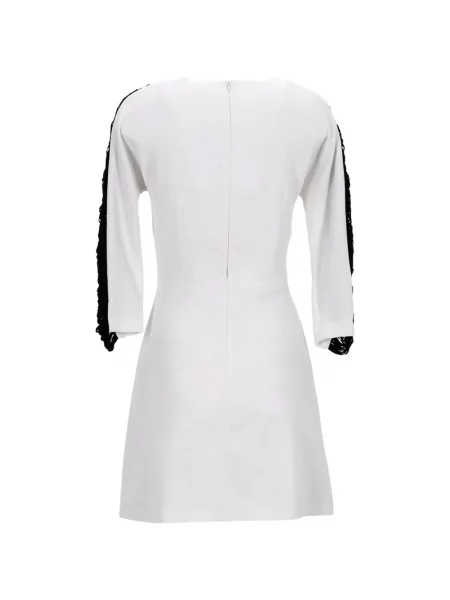 Rochie Sandro cu franjuri alb