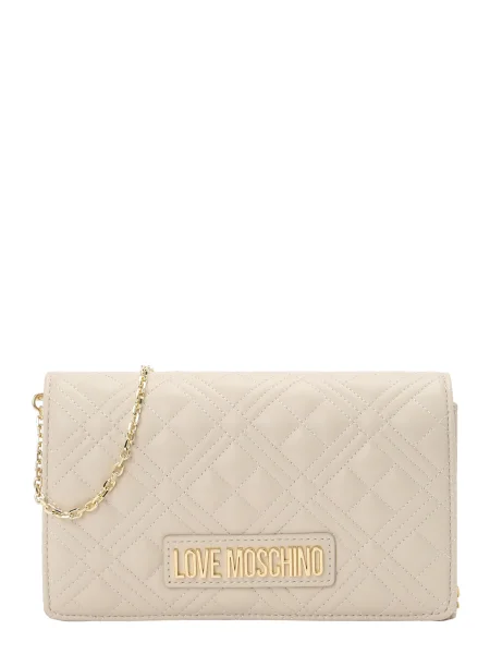 Crossbody torbica Love Moschino bež