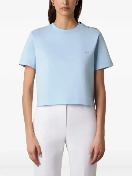 Tricou Brooks Brothers cu broderie albastru
