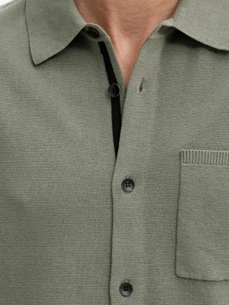 Cămașă Rag & Bone tricotate verde