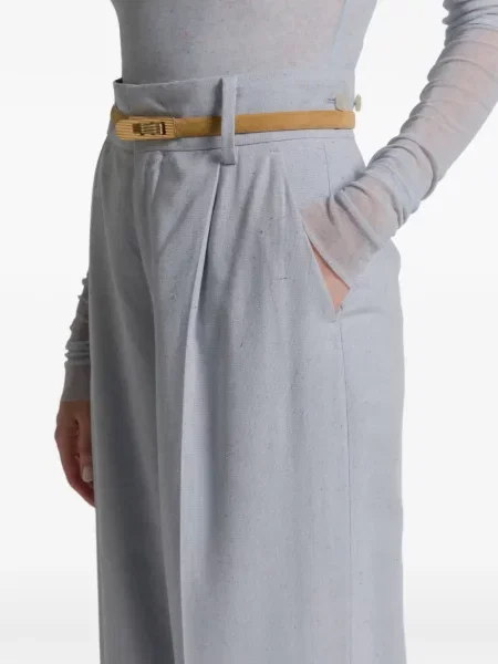 Pantaloni Alberta Ferretti albastru