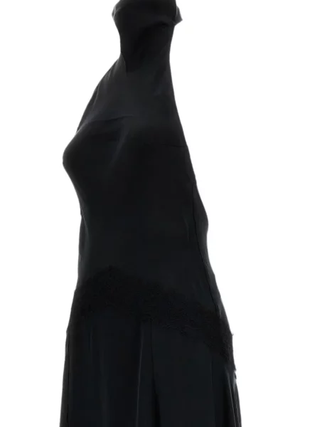 Rochie The Andamane din dantelă cu gât halter negru