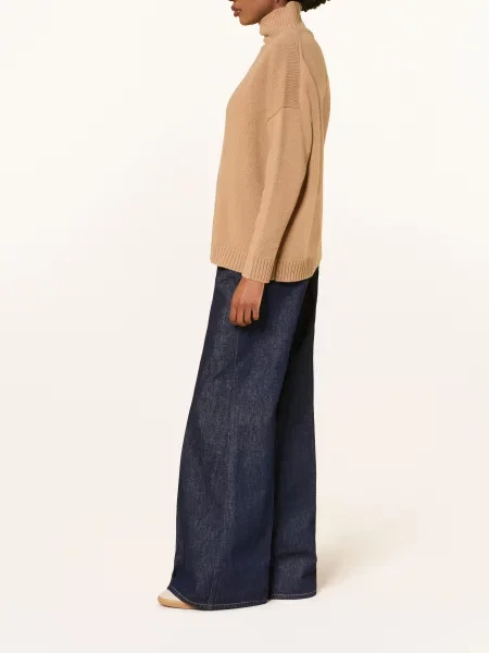 Weekend Max Mara Široké Džíny Sport navy námořnictvo