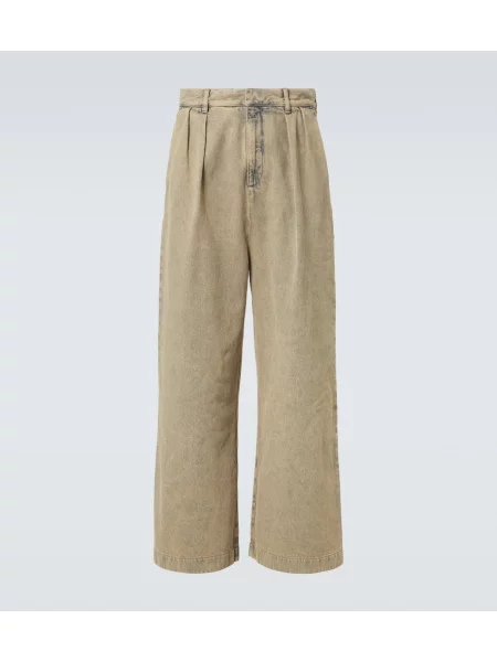 Široke kavbojke Loewe bež