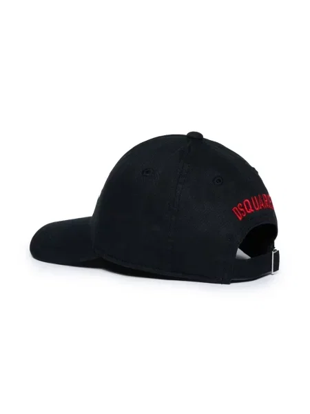 Czapka z daszkiem dziecięca Dsquared2 czarna