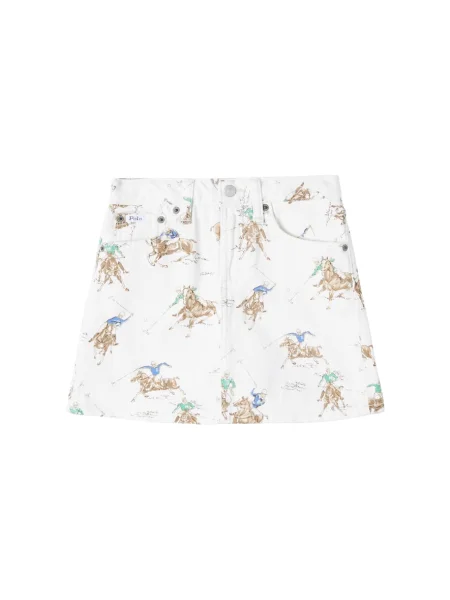 Gyerek farmer szoknya Polo Ralph Lauren fehér