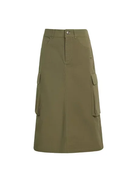 ADIDAS ORIGINALS Φούστα MIDI RIPSTOP CARGO λαδί
