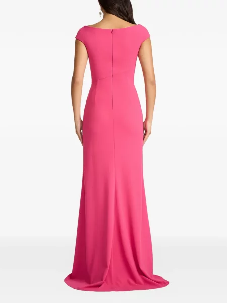 Rochie Tadashi Shoji drapată de costum roz