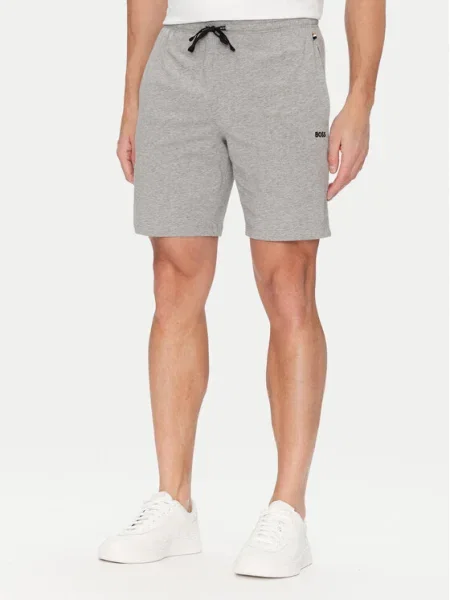 BOSS Orange Pyžamové nohavice sivá