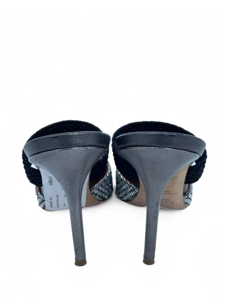 Papuci tip mules Malone Souliers gri