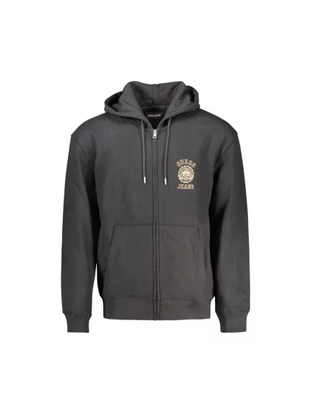 Jeansy Guess z kapturem czarne