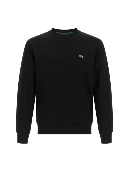 Bluza Lacoste z długim rękawem polarowa czarna