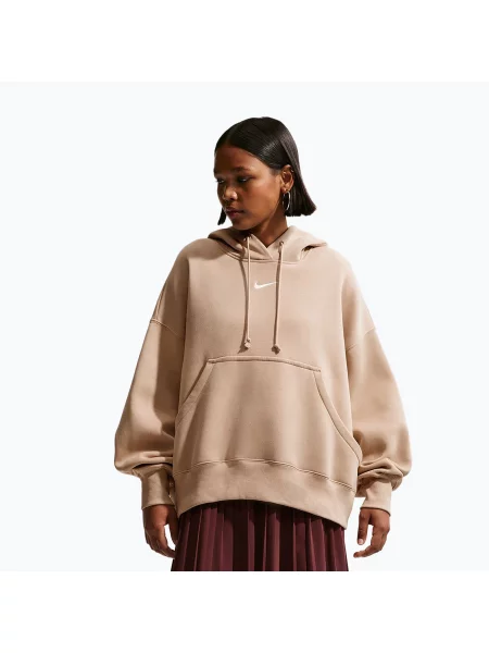 Дамски суитшърт Nike Sportswear Phoenix Fleece Oversized linen/sail бежово