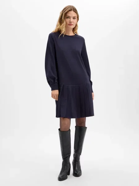 Weekend Max Mara Sukienka z dżerseju Kobiety S niebieski