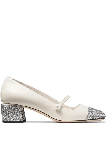Pantofi cu toc Jimmy Choo alb