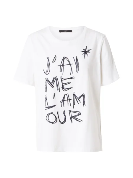 OUI Tričko námornícka modrá biela