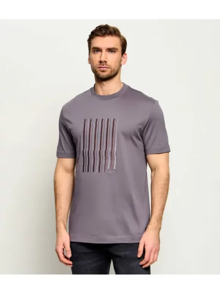 BOSS BLACK Tricou C-Thompson 41 | mercerizat negru