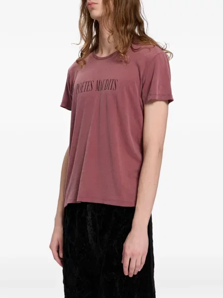 Tricou Ann Demeulemeester zdrențuiți roșu