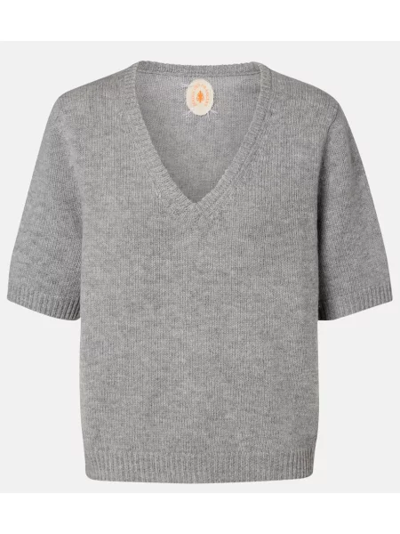 Pulover Jardin Des Orangers de lână gri