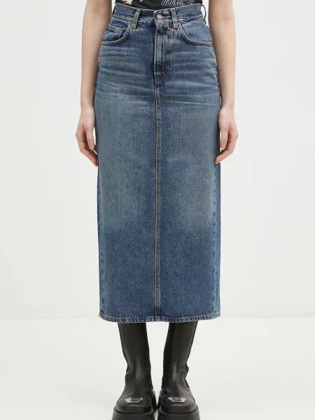 Fiorucci fustă din denim din Denim Midi bleumarin midi creion