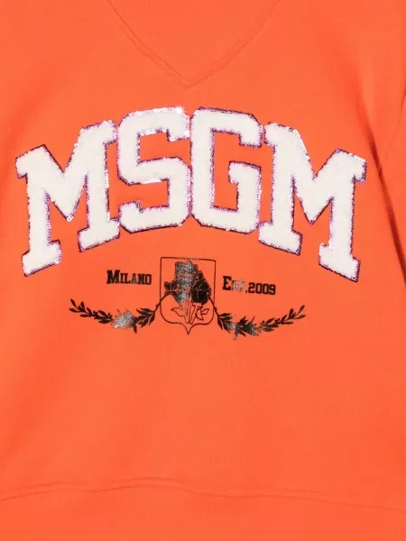 Bluza dziecięca Msgm pomarańczowa