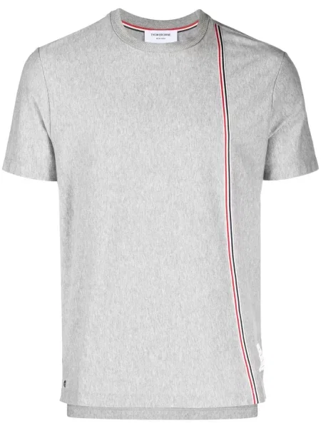 Tricou Thom Browne cu dungi gri