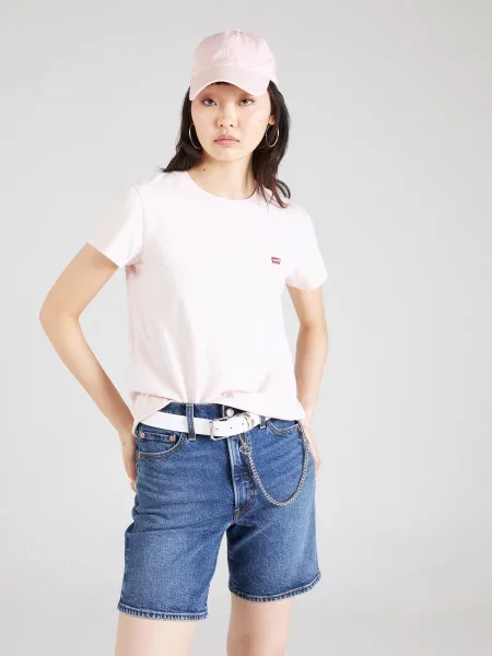 LEVI'S ® Tricou roz pastel / roșu / murdar alb