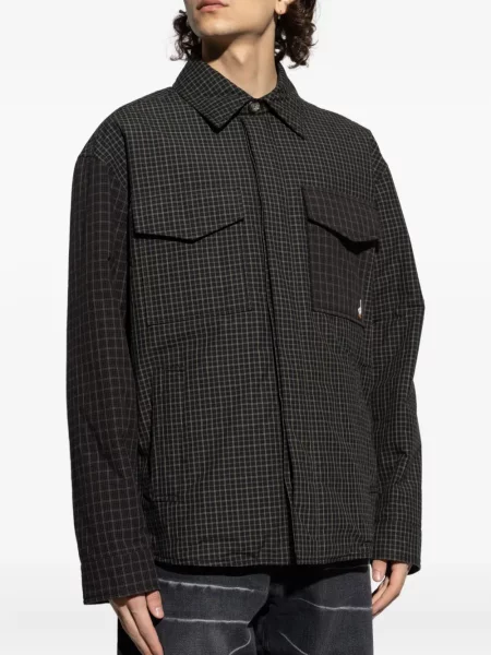 Geacă Moschino în carouri negru