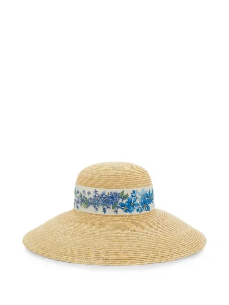 Căciulă Ferragamo de mătase cu model floral cu imagine