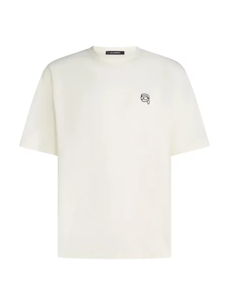 Karl Lagerfeld Tricou crem negru