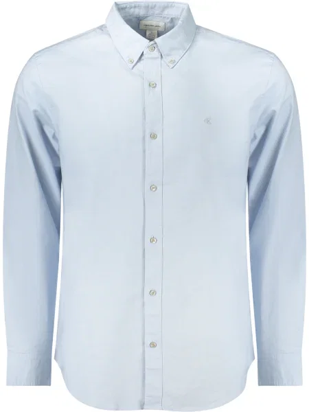 Cămașă Calvin Klein cu mâneci lungi lungă albastru