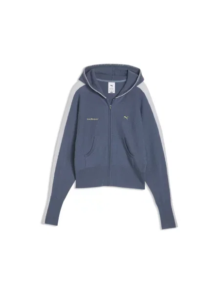 Dzianinowa kurtka PUMA x MADHAPPY T7 Akcesoria S niebieski