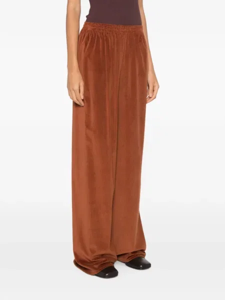 Pantaloni Dusan de catifea cord maro