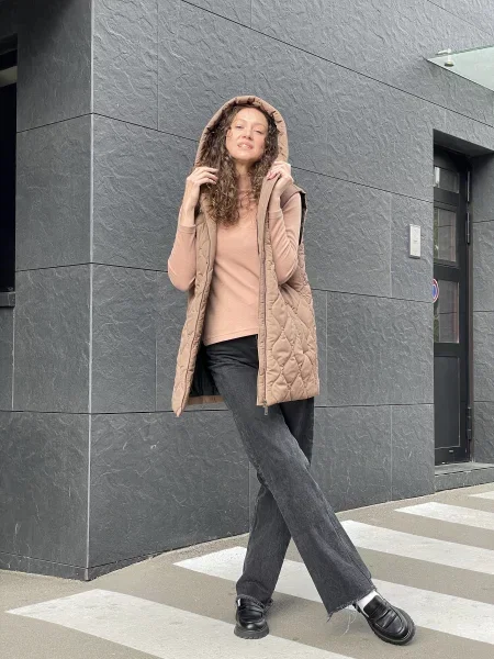 Утепленный жилет Cat Orange оранжевый