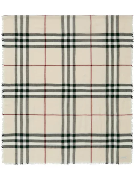 Fular Burberry de lână în carouri