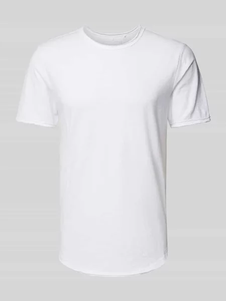 T-shirt z okrągłym dekoltem model ‘BENNE’ Only & Sons biała