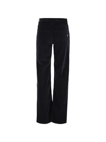 Blugi Dondup de catifea cord albastru