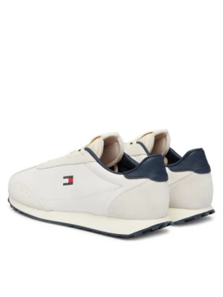 Pánske topánky Tommy Jeans Retro Runner Archive Mix rwb béžová