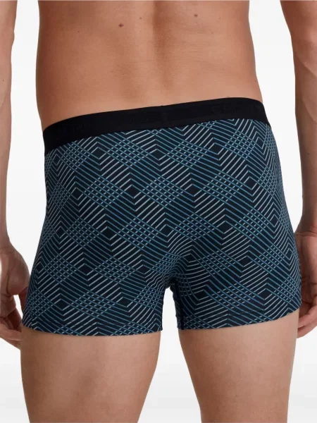 Boxeri Calida cu imprimeu geometric albastru