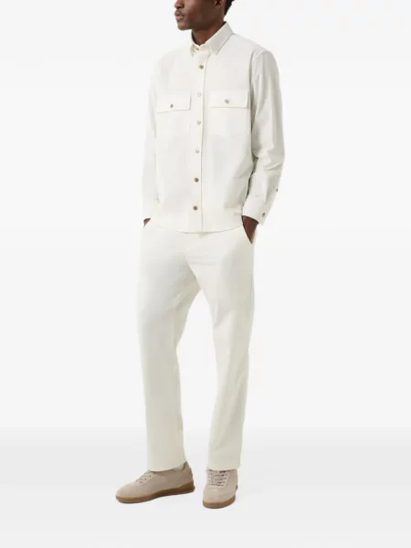 Pantaloni Bogner de catifea cord alb
