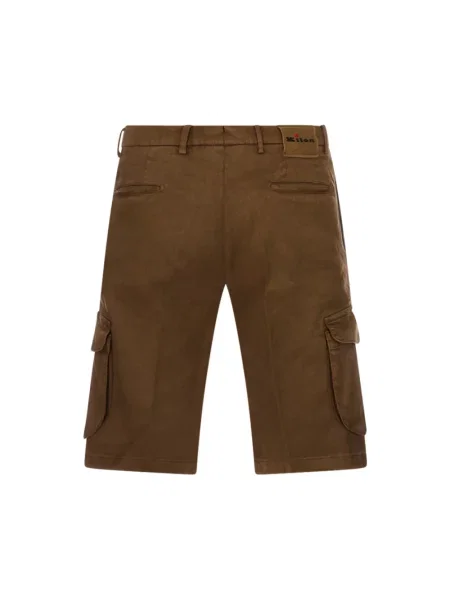 Szorty cargo Kiton brązowe