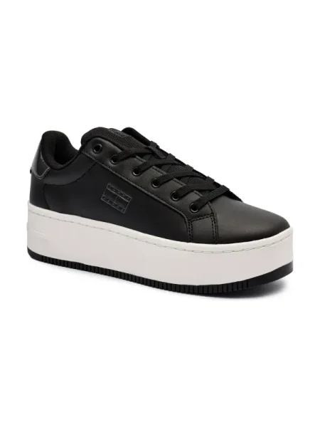 Tommy Jeans Teniși din piele negru